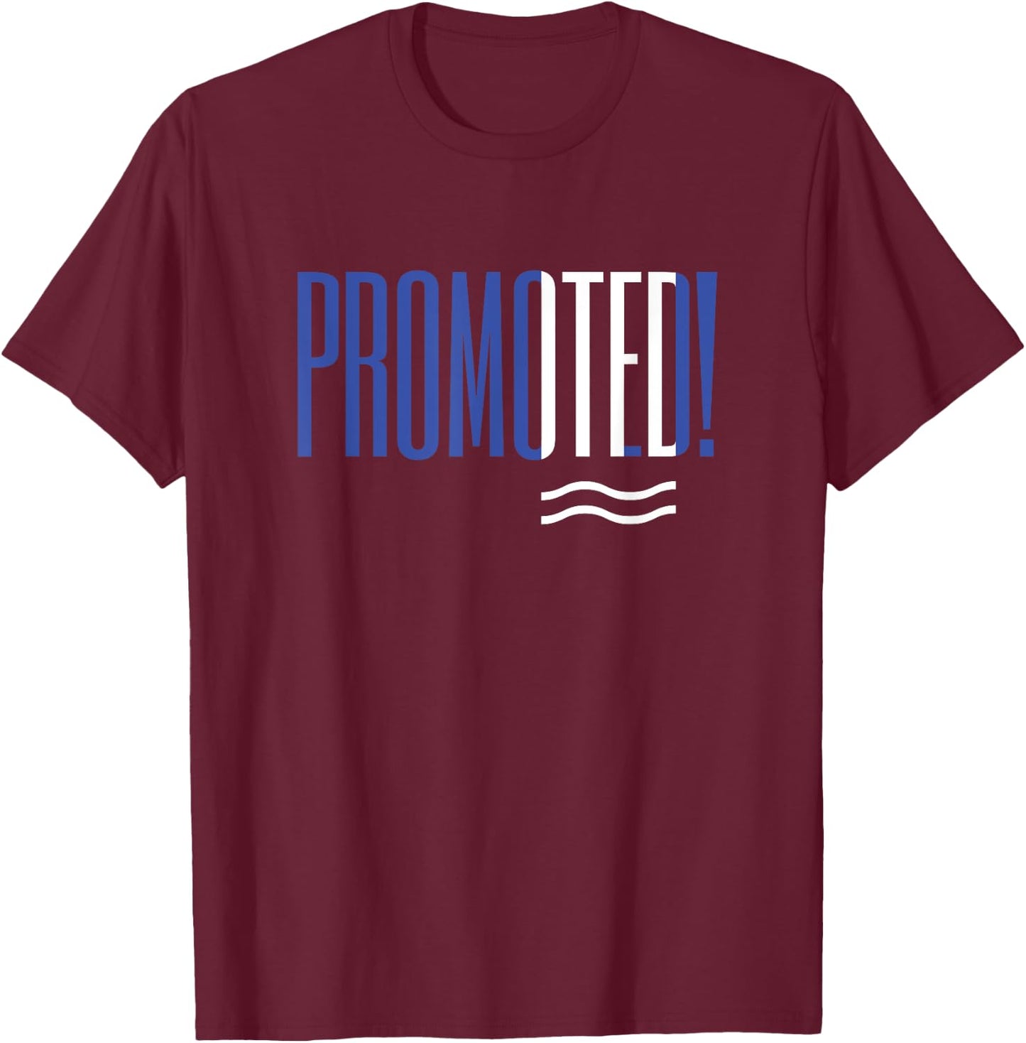 Super Blues Fandom Garms - MDS ITFC PROMOTED! Ipswich Town Fan Fun Promotion Graphic , Small, Black T-Shirt - T-Shirt | Maroon