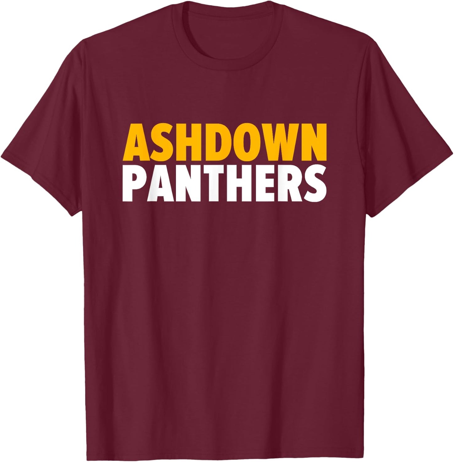 Ashdown Panthers Bold T-Shirt - T-Shirt | Maroon