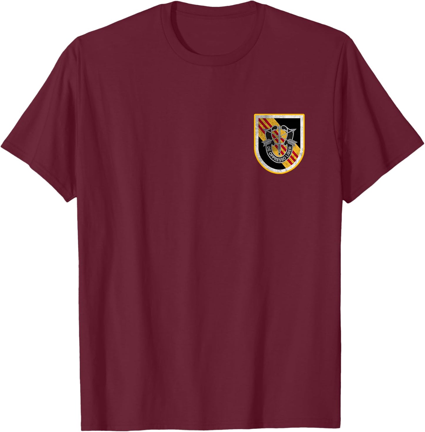 5th Special Forces Group SFG Logo Military Veteran Christmas T-Shirt - T-Shirt | Maroon