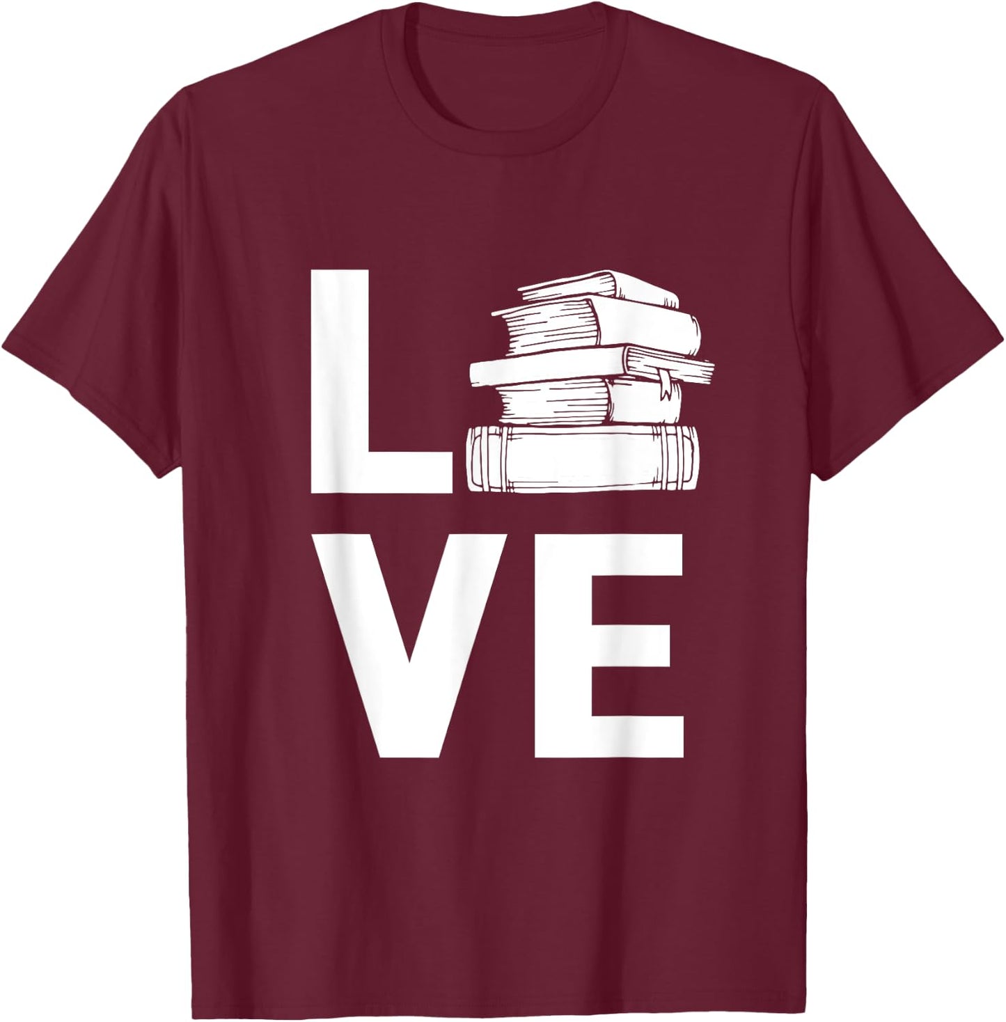 Love Reading T-Shirt - T-Shirt | Maroon