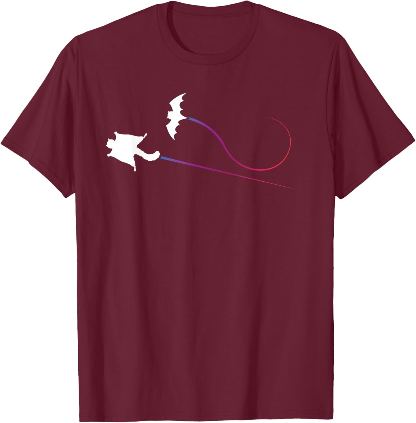 Flying Squirrel Bat Racing T-Shirt - T-Shirt | Maroon