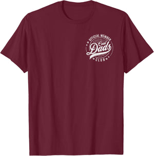 Official Member Cool Dads Club Funny Dad Father's Day Retro T-Shirt - T-Shirt | Maroon
