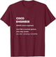 Cisco Engineer Gift T-Shirt - T-Shirt | Maroon