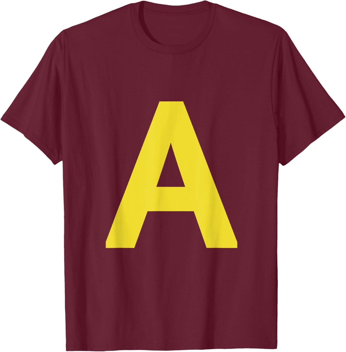 letter A funny chipmunk group matching halloween costume T-Shirt - T-Shirt | Maroon