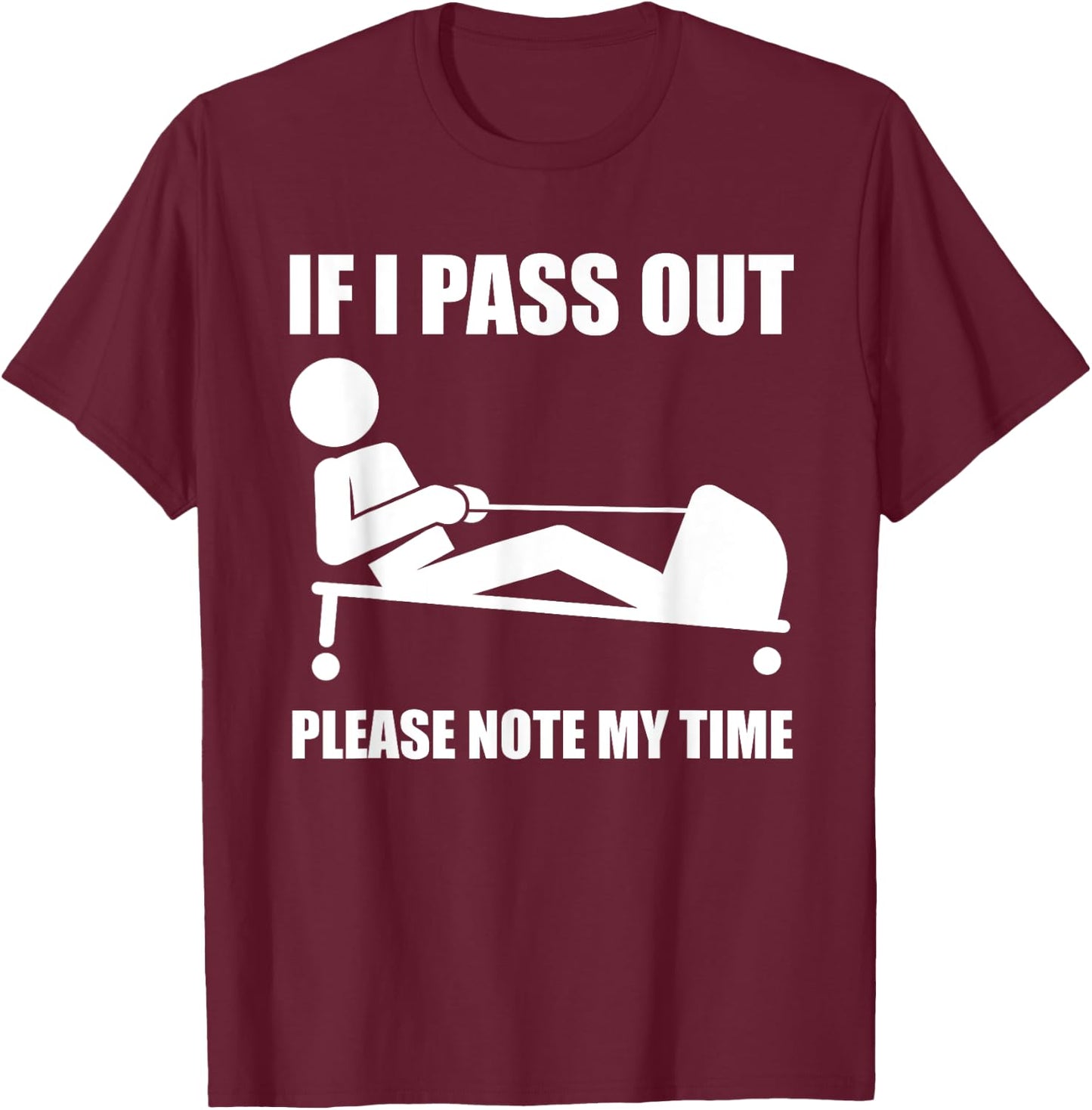 Awesome Workout Fitness Enthusiasts Gift Men Women Funny Ergometer Rowing Exercise ERG Machine Lover Gag Outfit T-Shirt - T-Shirt | Maroon