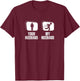 Running Your Husband My Husband Funny Wife Marathon T-Shirt - T-Shirt | Maroon