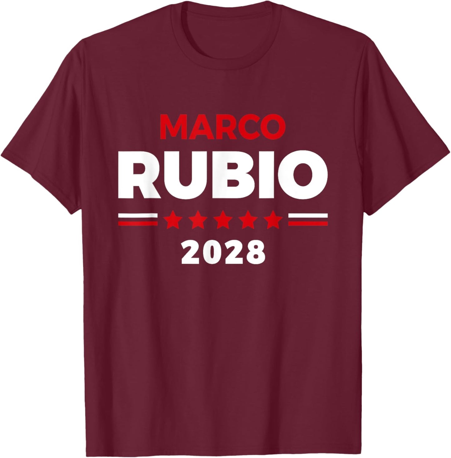 Marco Rubio 2028 Rubio 2028 Retro Election Vintage T-Shirt - T-Shirt | Maroon