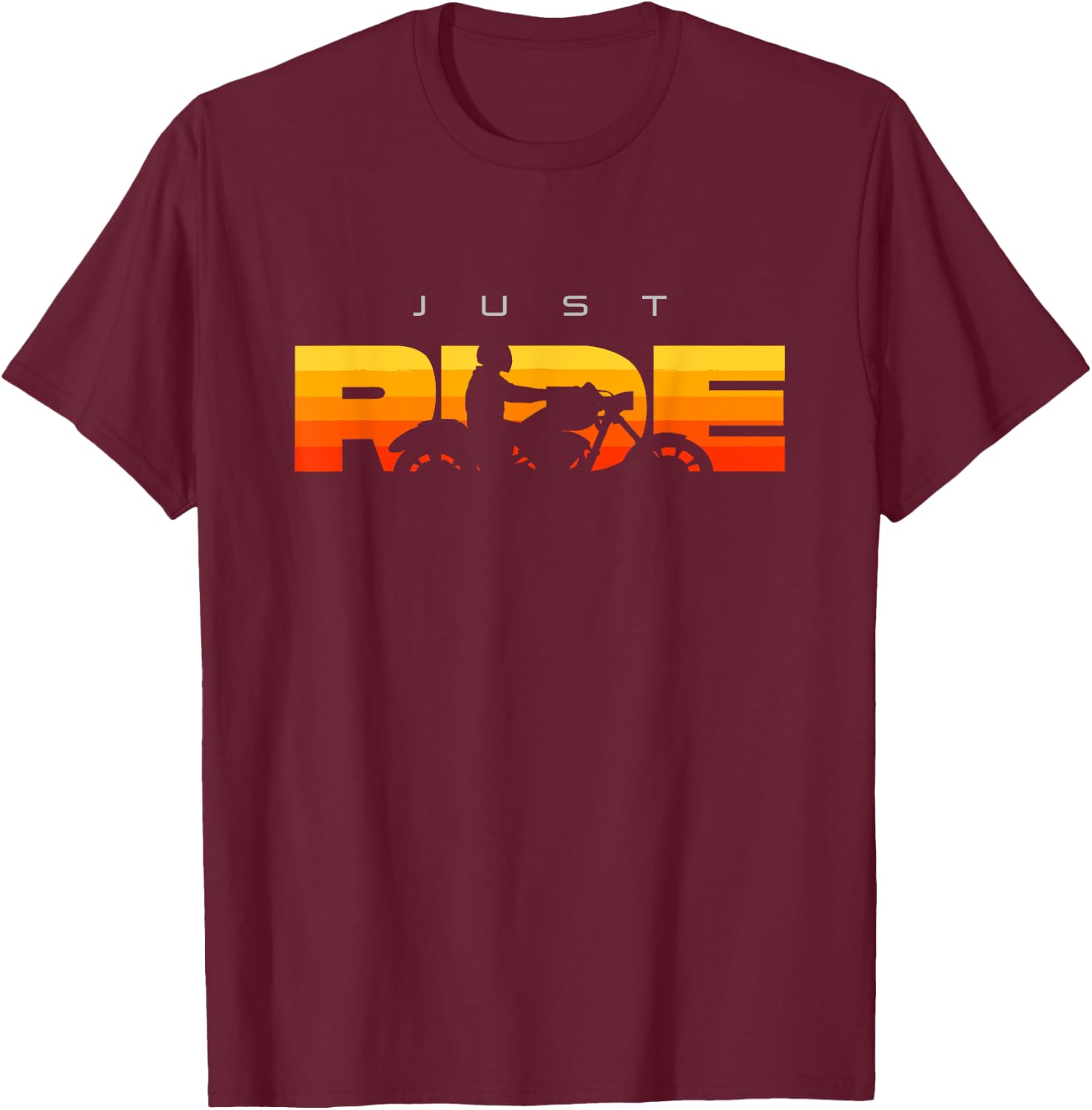 Motorcycle Apparel - Motorcycle T-Shirt - T-Shirt | Maroon
