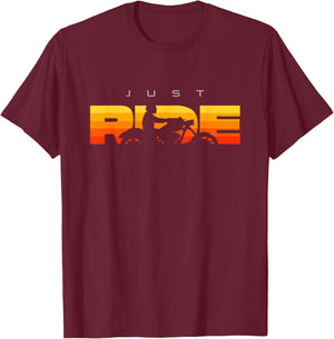 Motorcycle Apparel - Motorcycle T-Shirt - T-Shirt | Maroon