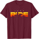 Motorcycle Apparel - Motorcycle T-Shirt - T-Shirt | Maroon