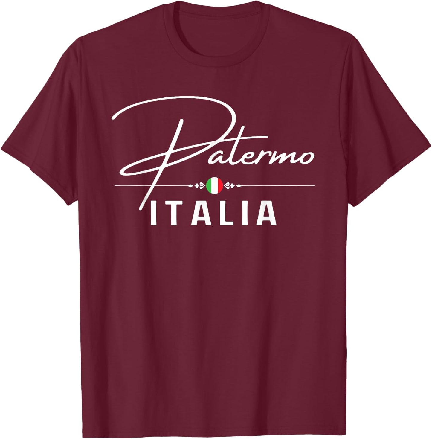 Italy Palermo Souvenir / Palermo T-Shirt - T-Shirt | Maroon