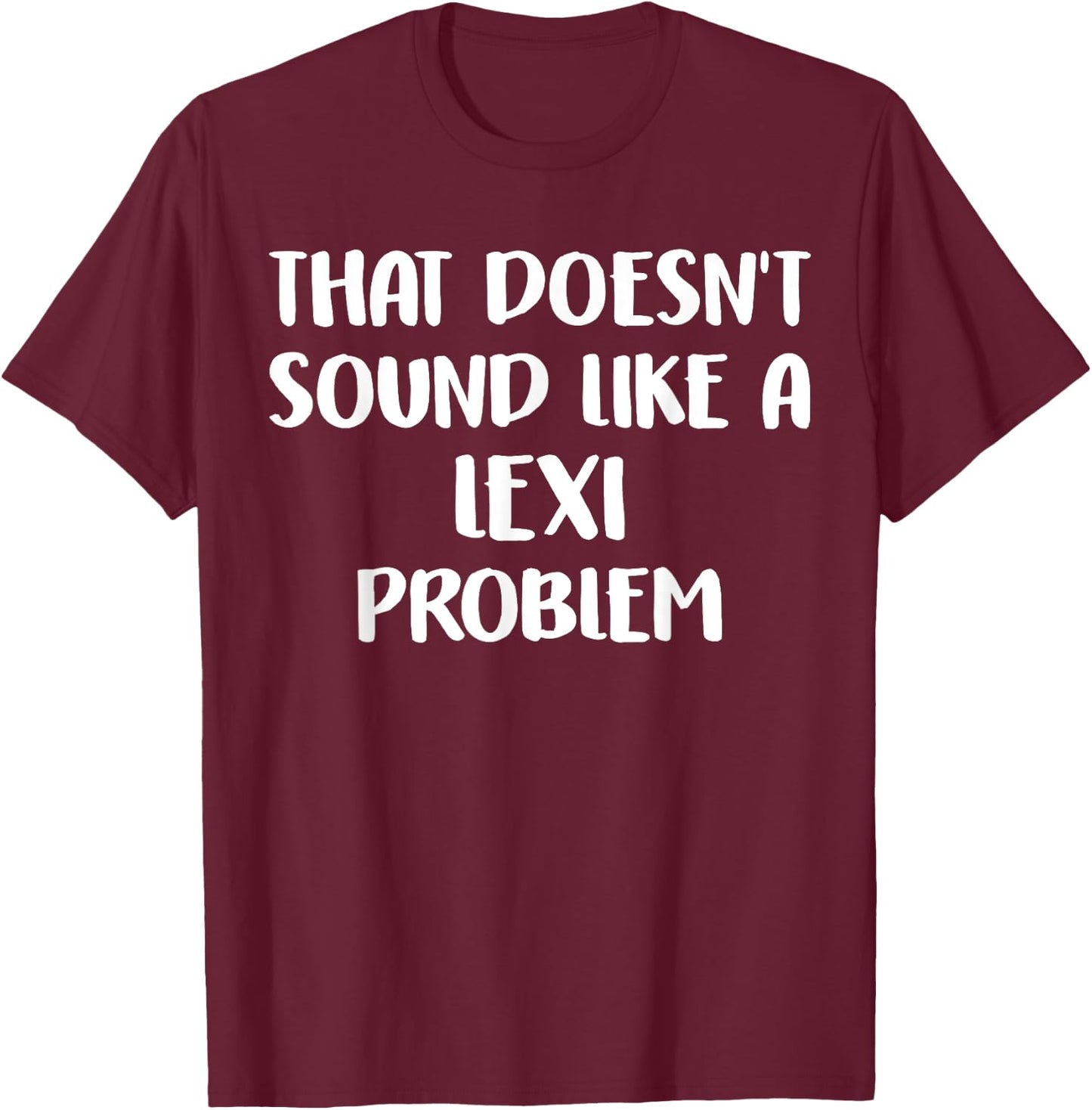LEXI Personalized Cute Flower Girls LEXI Name T-Shirt - T-Shirt | Maroon