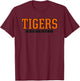 Linden Tigers Baseball T-Shirt - T-Shirt | Maroon