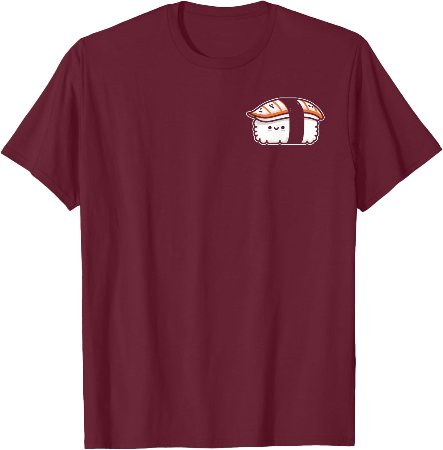 Unagi Nigiri Anime - Cute Kawaii Food Japanese Sushi T-Shirt - T-Shirt | Maroon