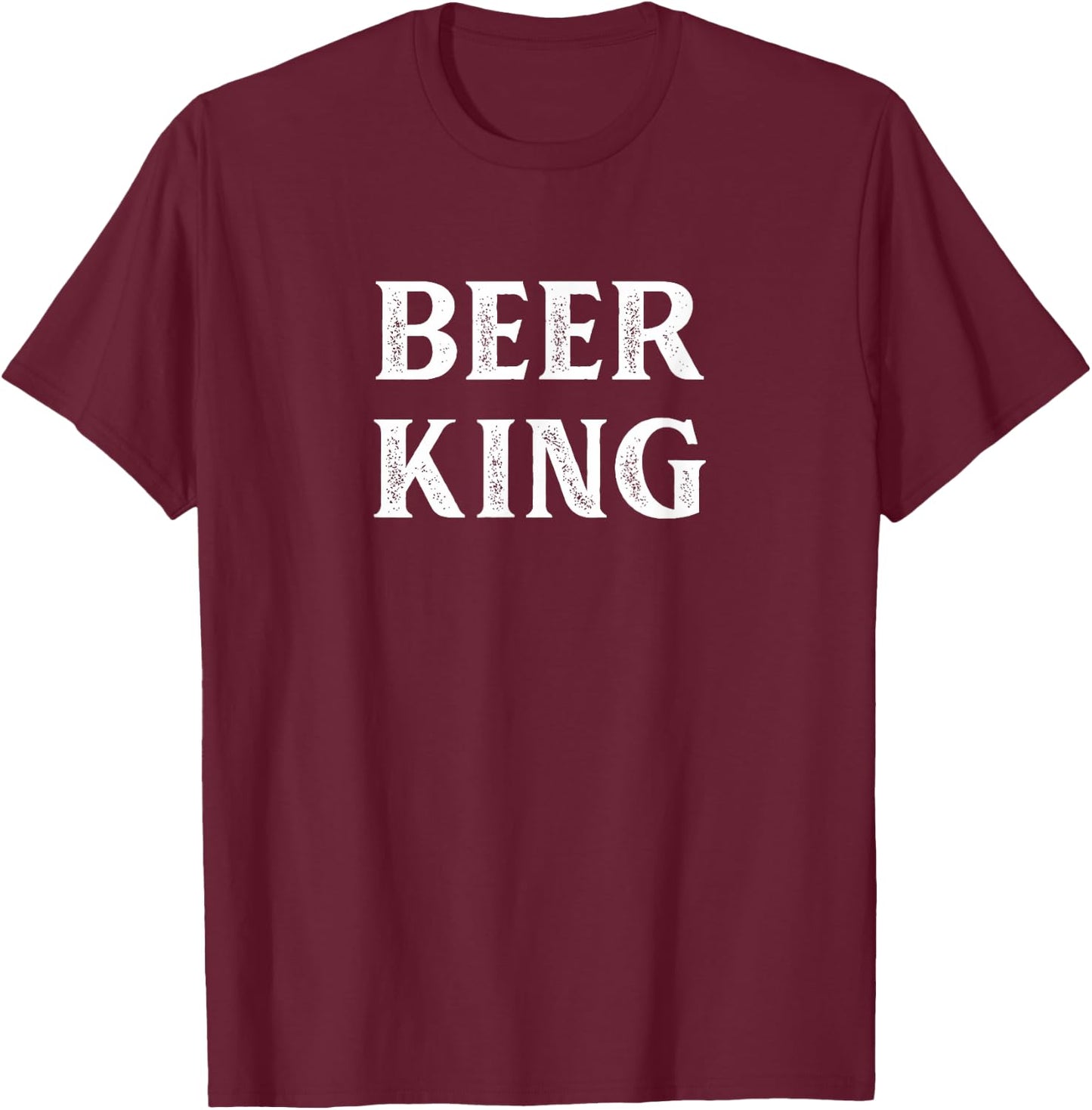 Beer King - Vintage Style T-Shirt - T-Shirt | Maroon