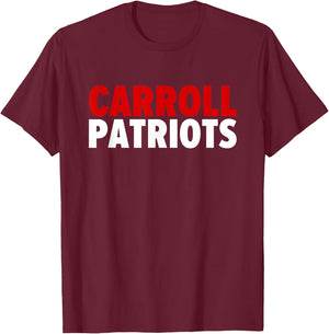 Carroll Patriots Bold T-Shirt - T-Shirt | Maroon