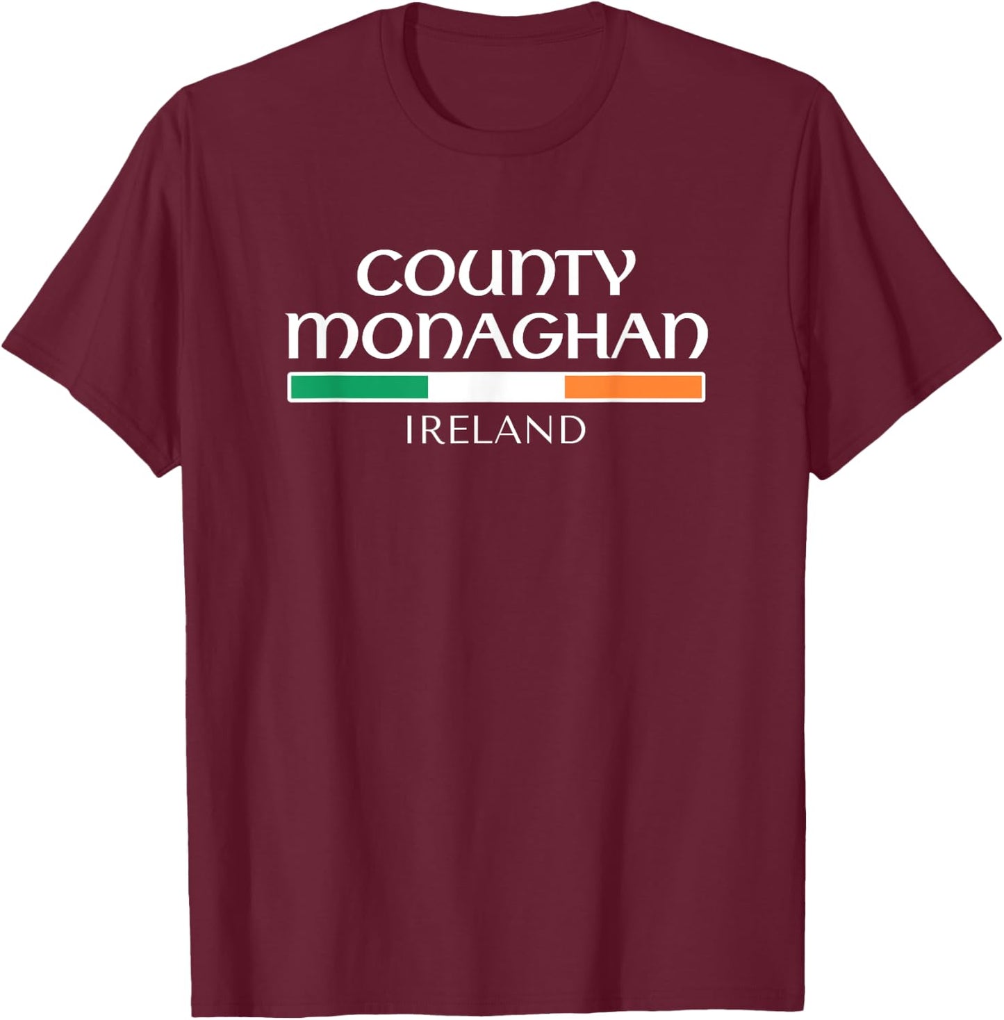 County Monaghan Ireland T-Shirt - T-Shirt | Maroon