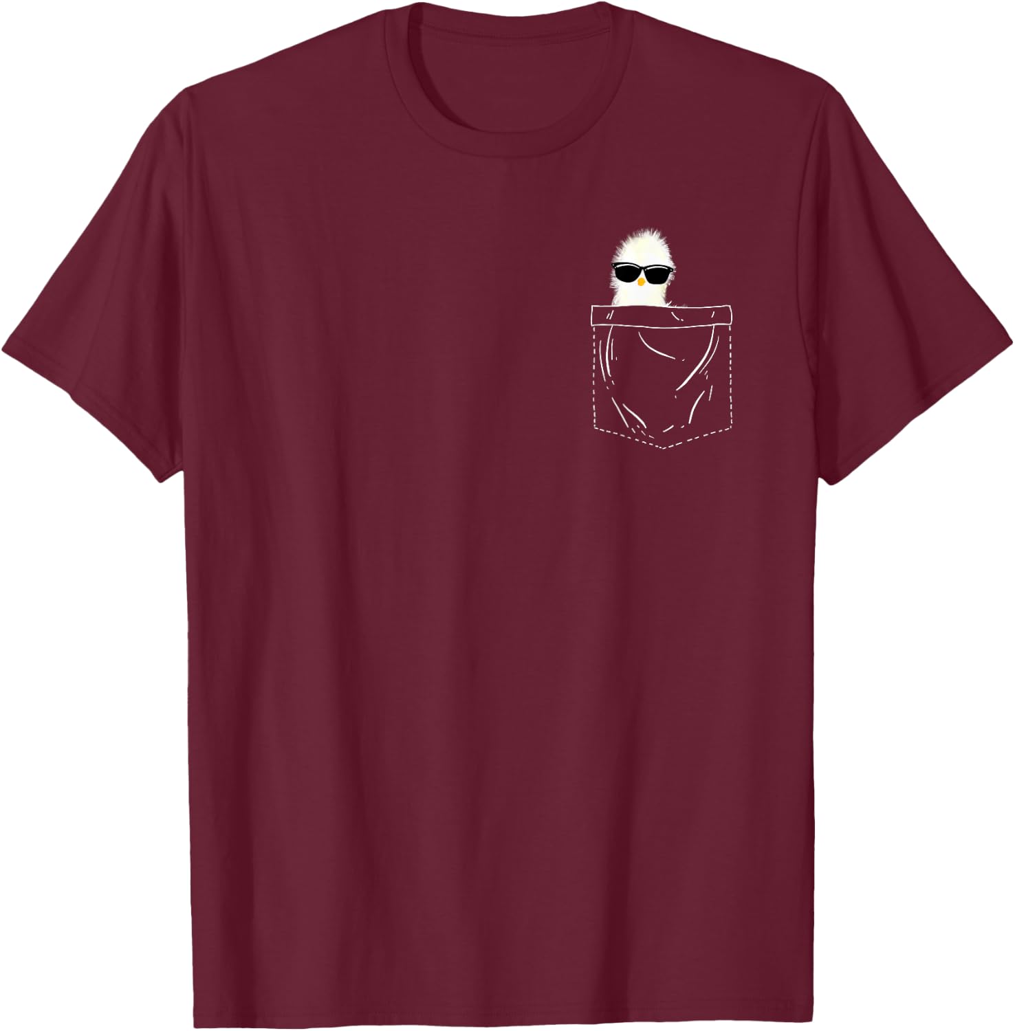 Cool Silkie Chicken Design Women Kids Silkie Chicken T-Shirt - T-Shirt | Maroon