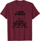 I Give Enough F...cks To Stay Employed &Out Of Jail Apparel T-Shirt - T-Shirt | Maroon