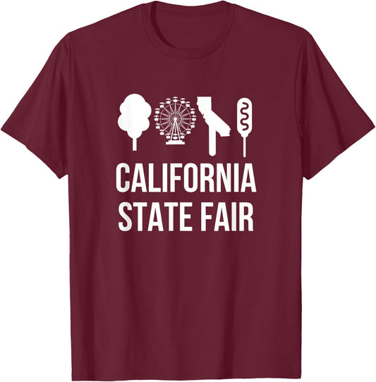 California State Fair Food on a Stick T-Shirt - T-Shirt | Maroon