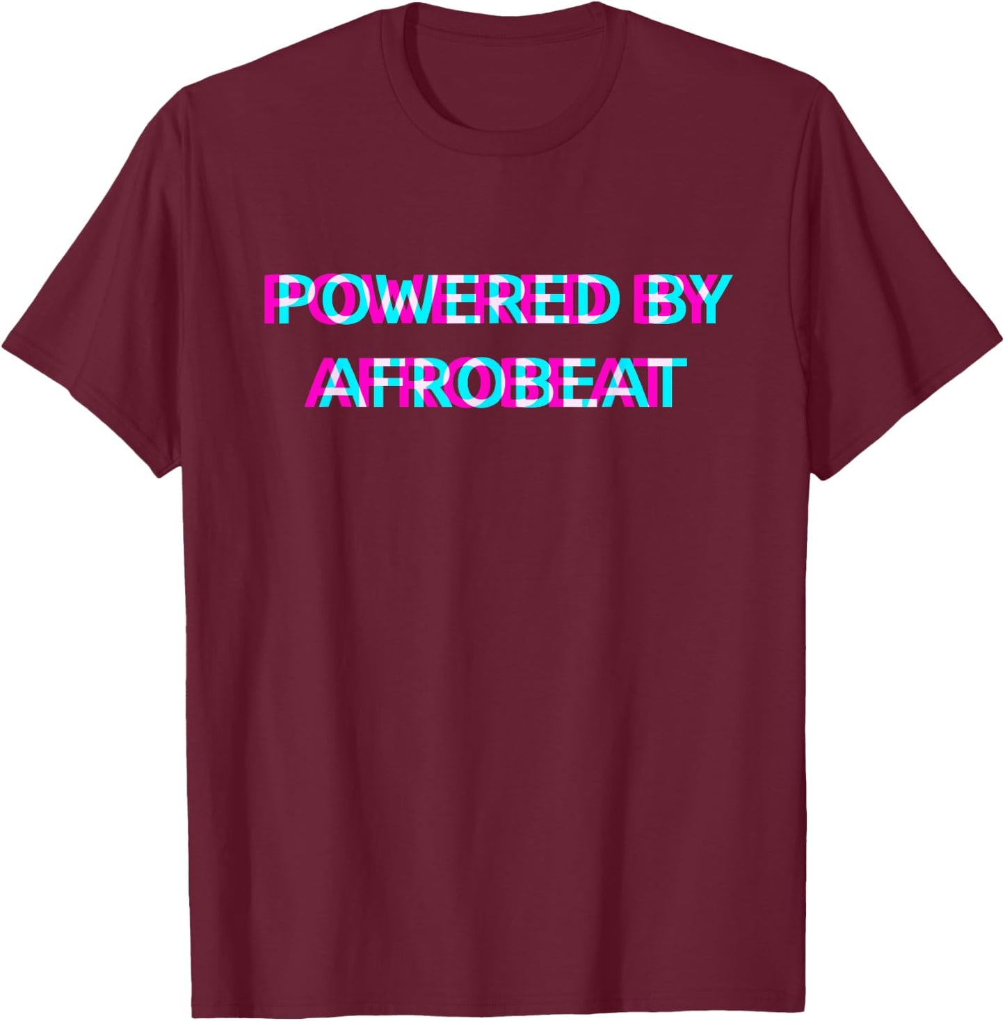 Powered By Afrobeat Music Festival Outfit T-Shirt - T-Shirt | Maroon