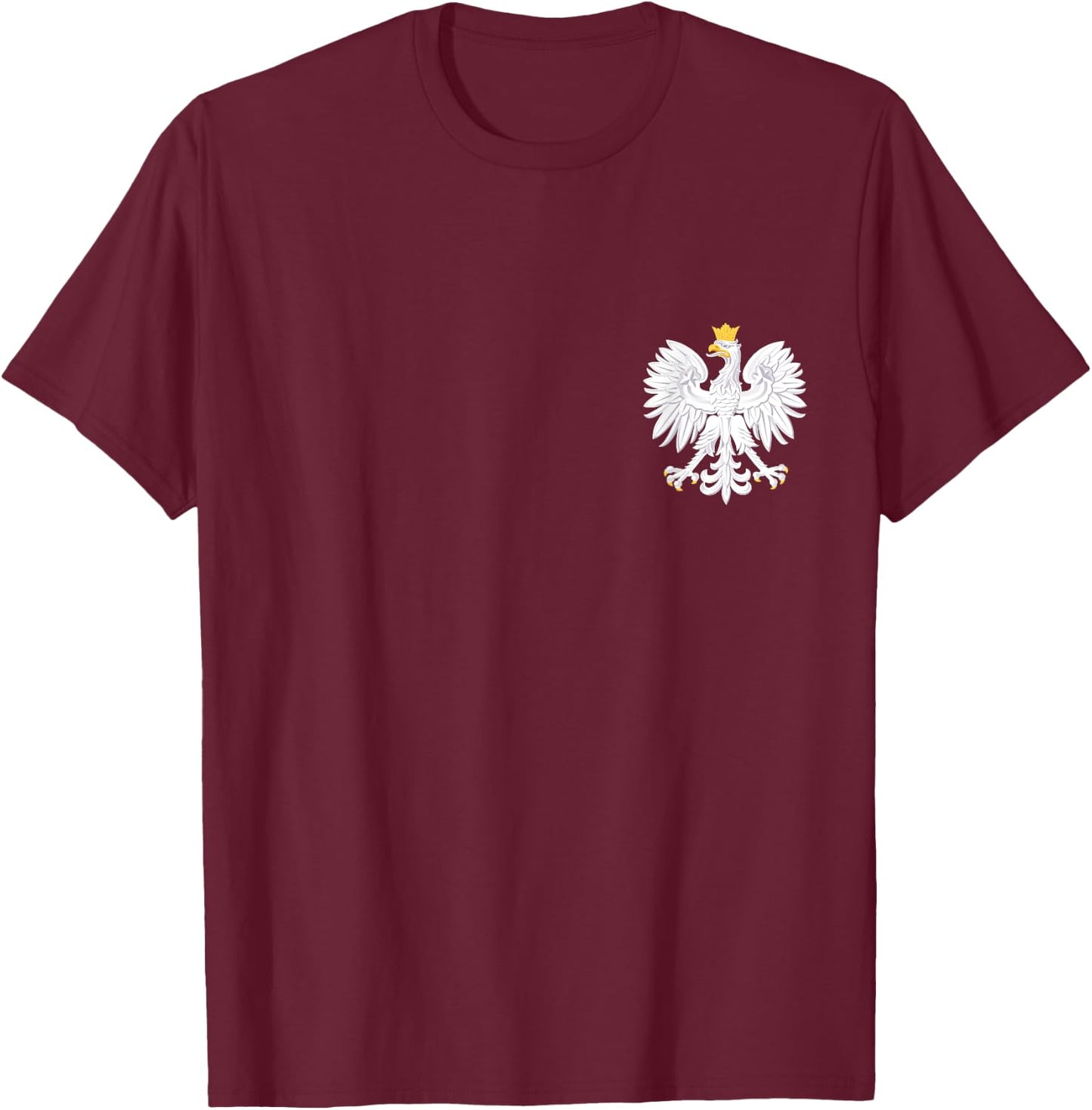 Poland Flag Pride Eagle Polish Roots Polska T-Shirt - T-Shirt | Maroon