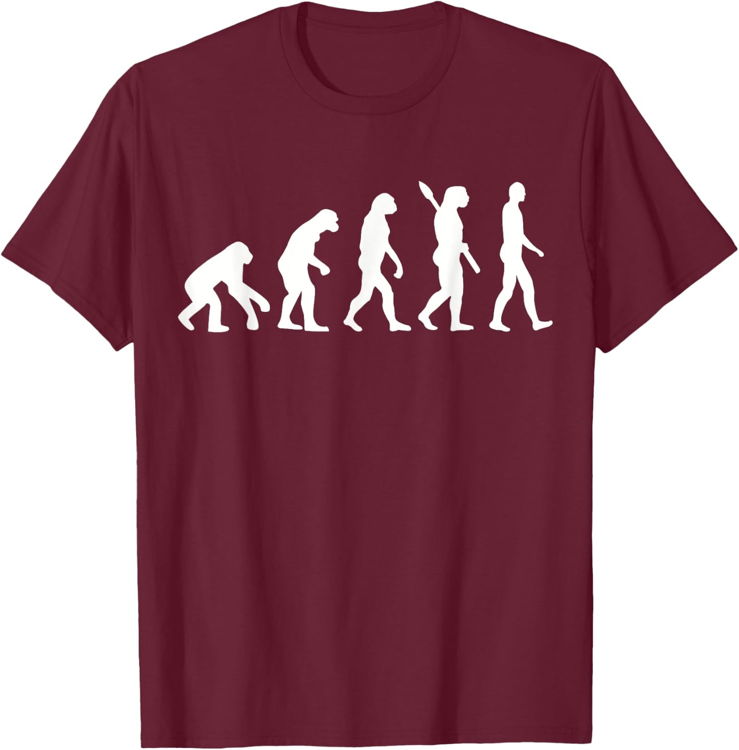 Human evolution T-Shirt - T-Shirt | Maroon