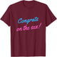 Congrats on the Sex Funny Gender Reveal T-Shirt - T-Shirt | Maroon