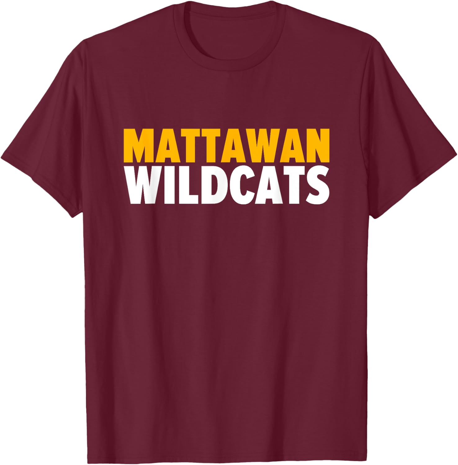 Mattawan Wildcats Bold T-Shirt - T-Shirt | Maroon