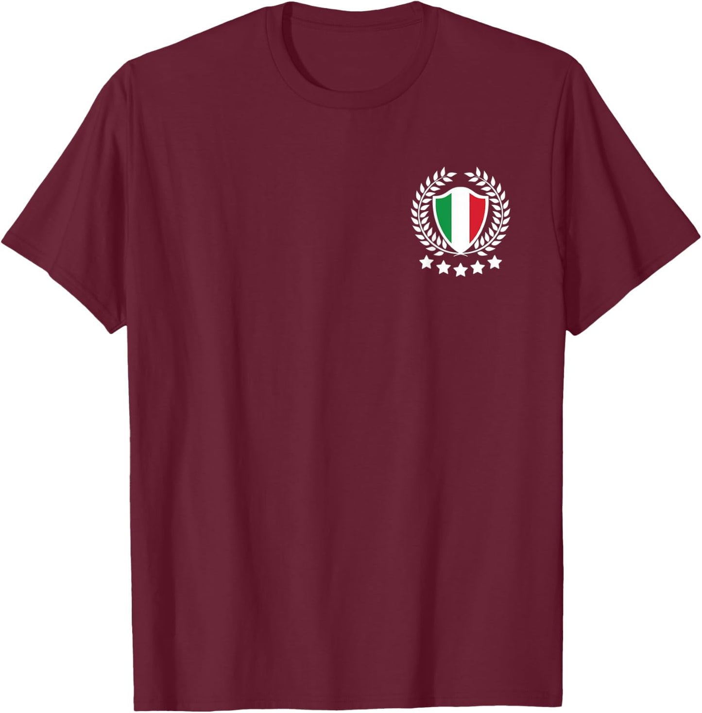 Italy Soccer Jersey 2020 2021 Italia Football Team T-Shirt - T-Shirt | Maroon