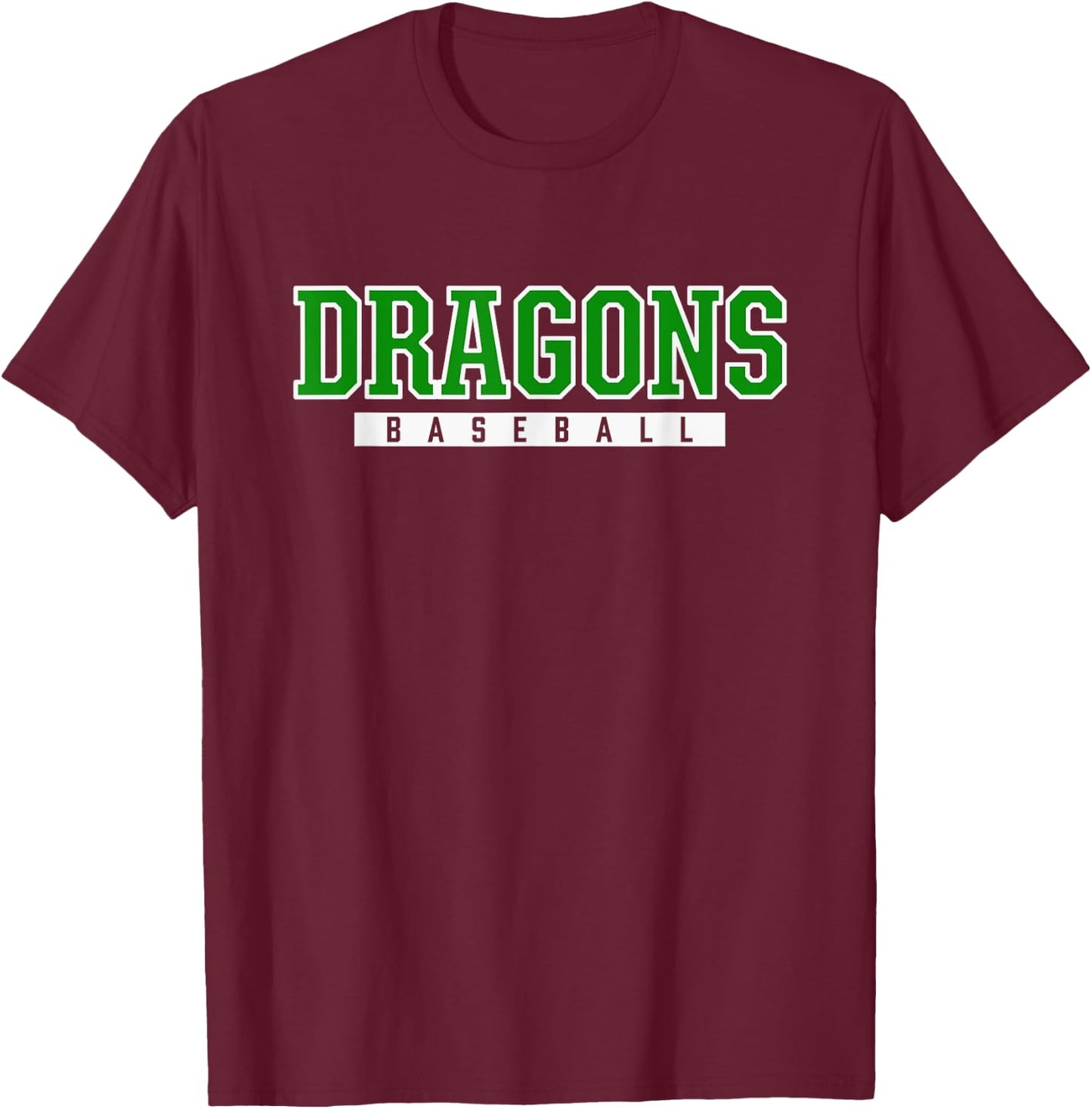 Pickens Dragons Baseball T-Shirt - T-Shirt | Maroon