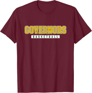 Governors Basketball Nelson County High School T-Shirt - T-Shirt | Maroon