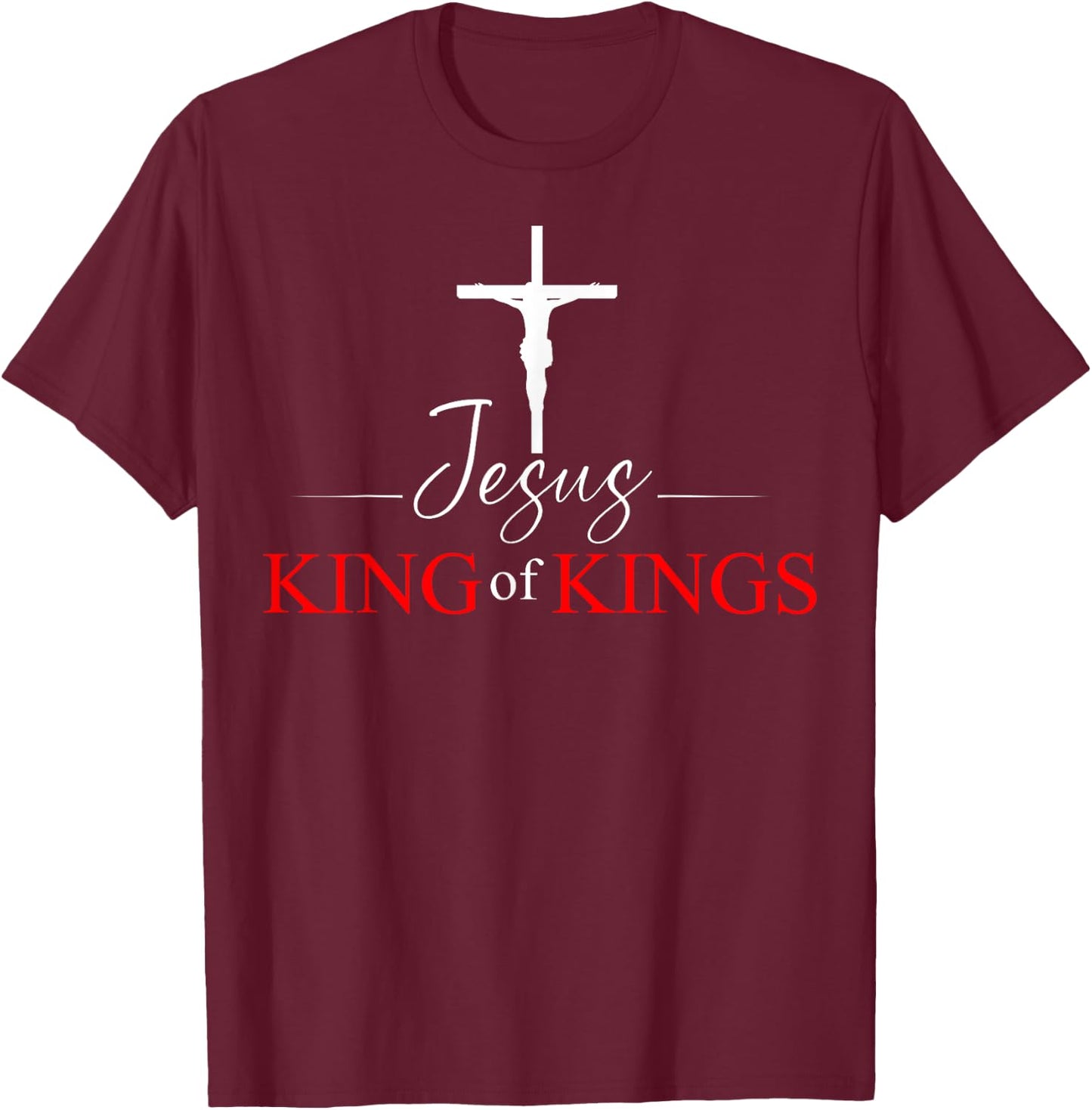 Jesus Christ and Faith Christian Bible and Love Jesus T-Shirt - T-Shirt | Maroon