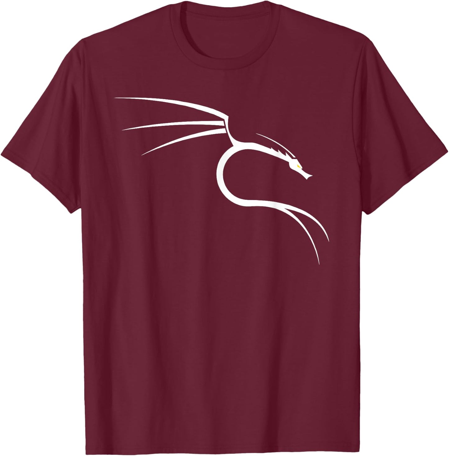 Cool Kali Linux Dragon Hacker T-Shirt - T-Shirt | Maroon