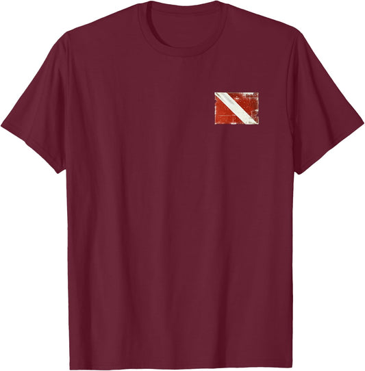 Wanted Dead Not Alive - Lionfish Funny Scuba Diving T-Shirt - T-Shirt | Maroon