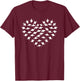Great Stingrays Heart Design Ocean Diving Manta Ray T-Shirt - T-Shirt | Maroon