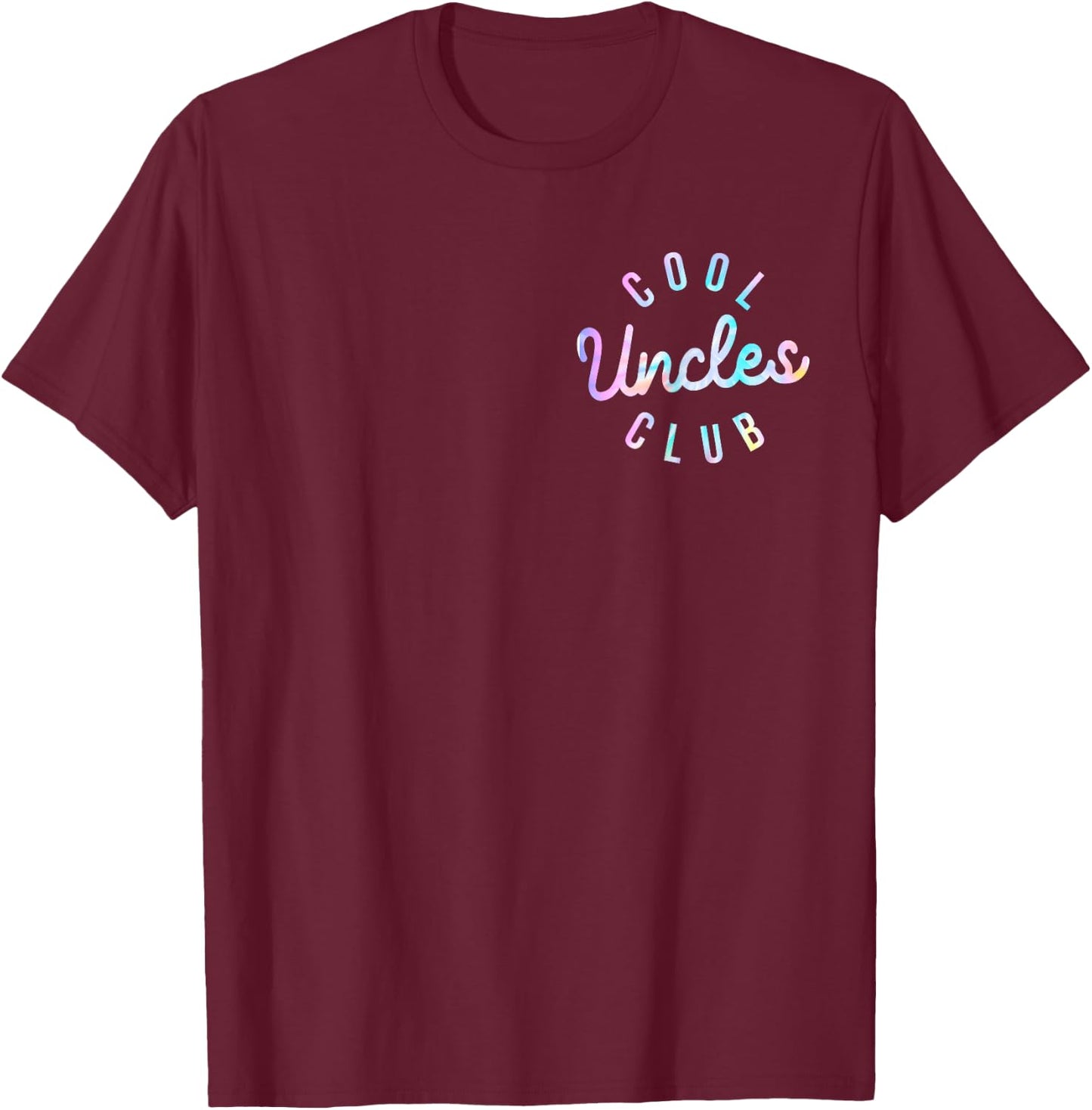 Tie Dye Funny Dad Uncle Father's Day Pocket Cool Uncles Club T-Shirt - T-Shirt | Maroon