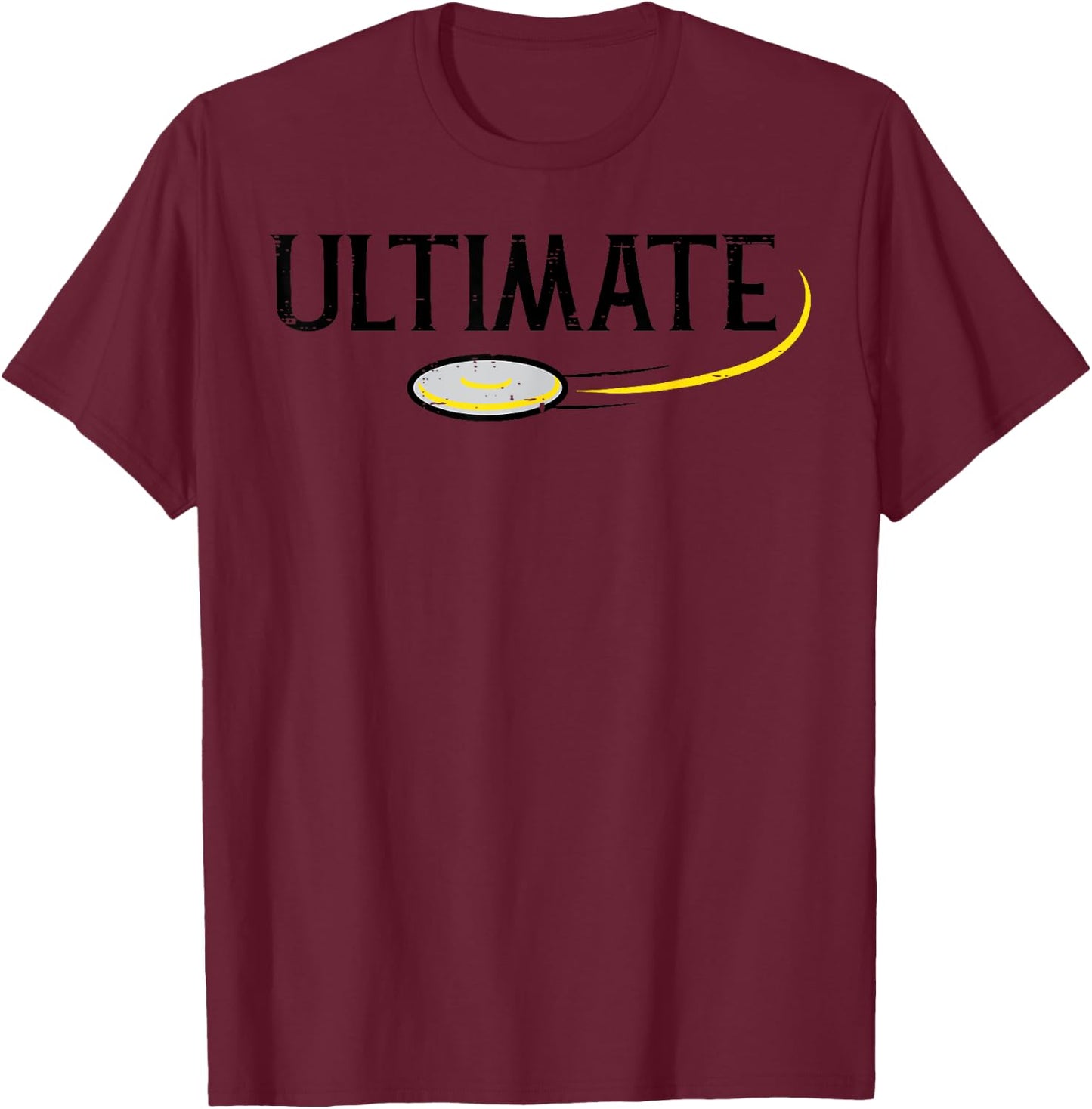 Disc Golf Ultimate Frisbee Frolf Sport Player Men Women Kids T-Shirt - T-Shirt | Maroon