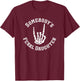 Somebody's Feral Daughter Funny Matching Family T-Shirt - T-Shirt | Maroon