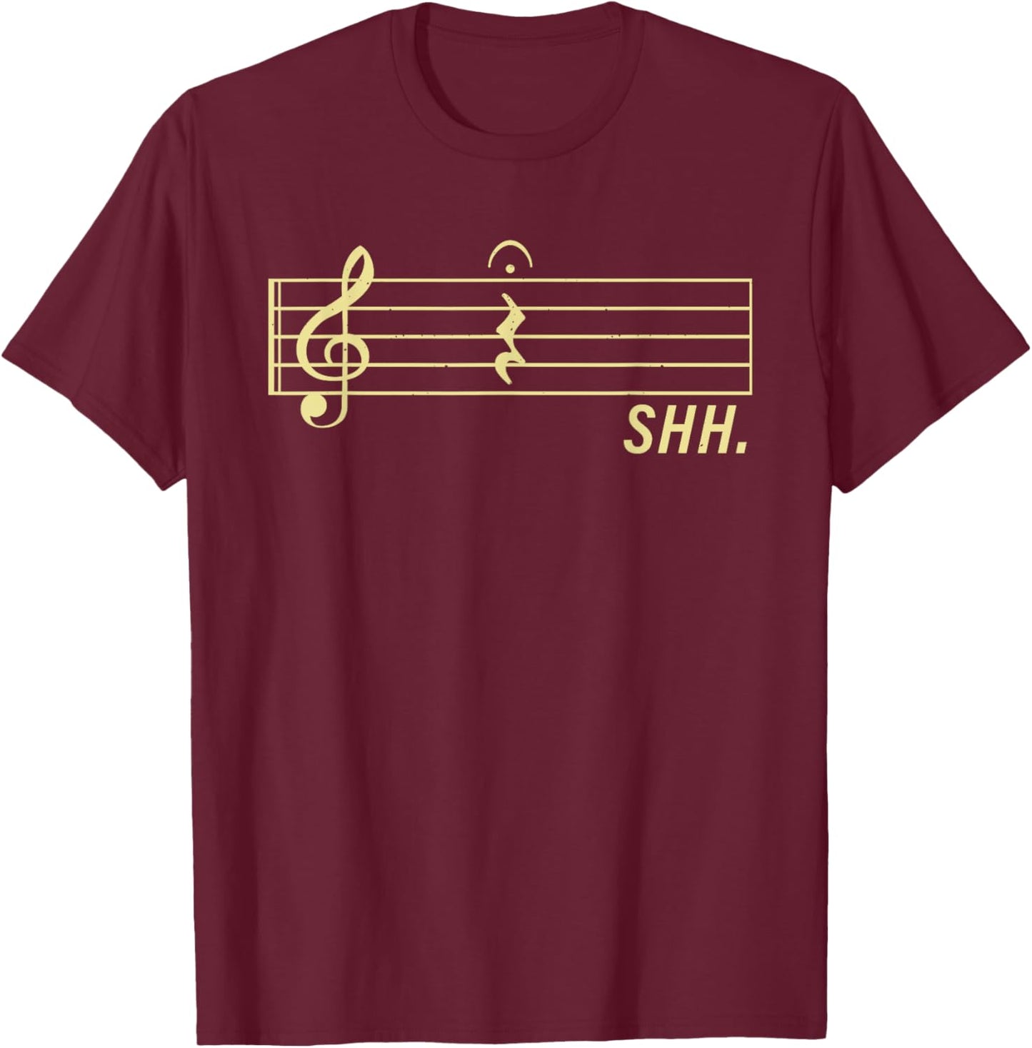 Music Art Women Musical Note Musician Music Teacher T-Shirt - T-Shirt | Maroon