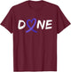 Done Last Day Of Radiation Chemo Pancreatic Cancer Heart T-Shirt - T-Shirt | Maroon