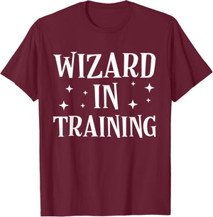 Funny Wizard in Training Easy Costume T-Shirt - T-Shirt | Maroon