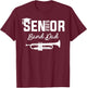 Senior Band Dad 2025 Marching Band Class Of 2025 Trumpet T-Shirt - T-Shirt | Maroon