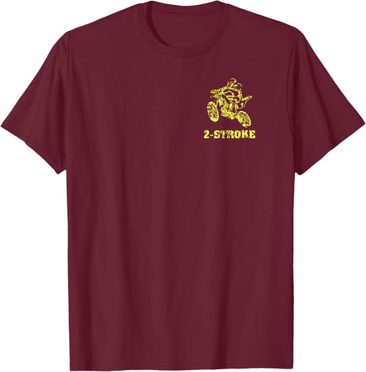 Dirt Bike Braap 2-Stroke 2-Sided T-Shirt - T-Shirt | Maroon