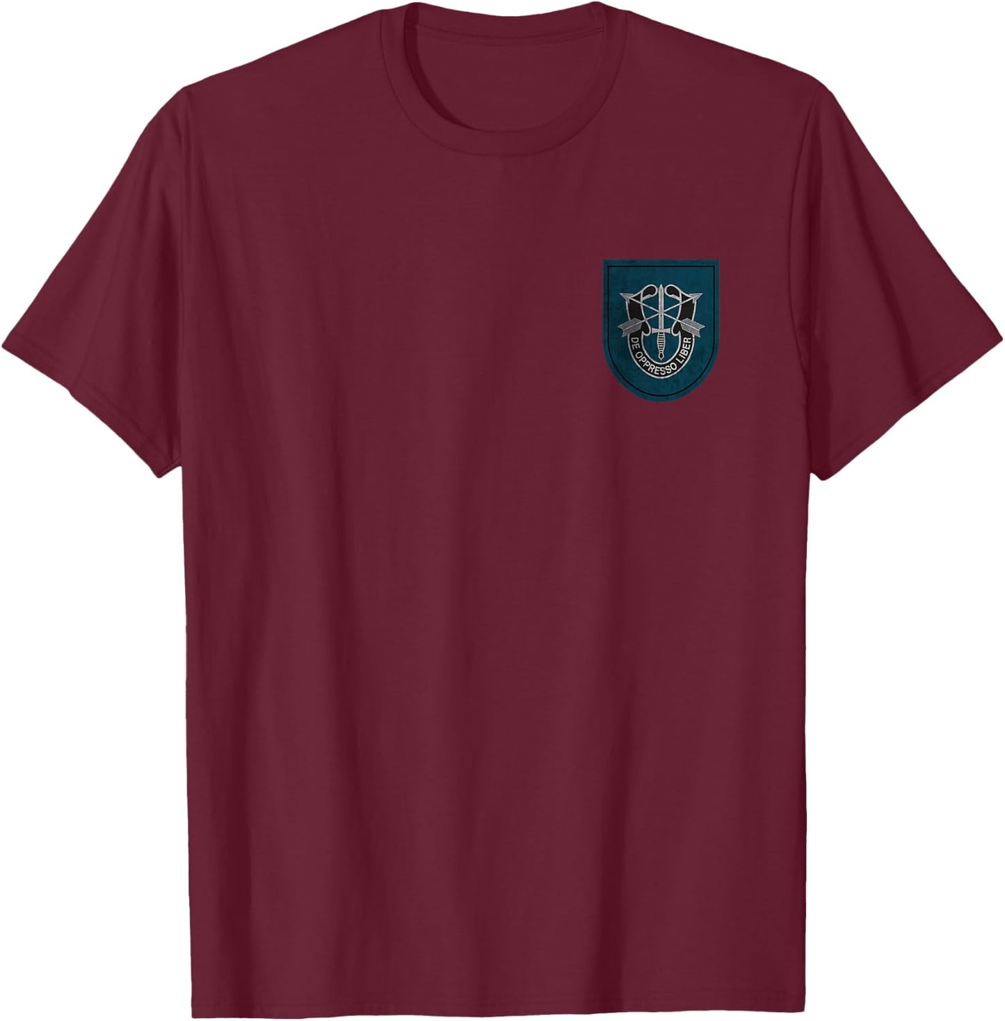 19th Special Forces Group SFG Logo Military Veteran Xmas T-Shirt - T-Shirt | Maroon