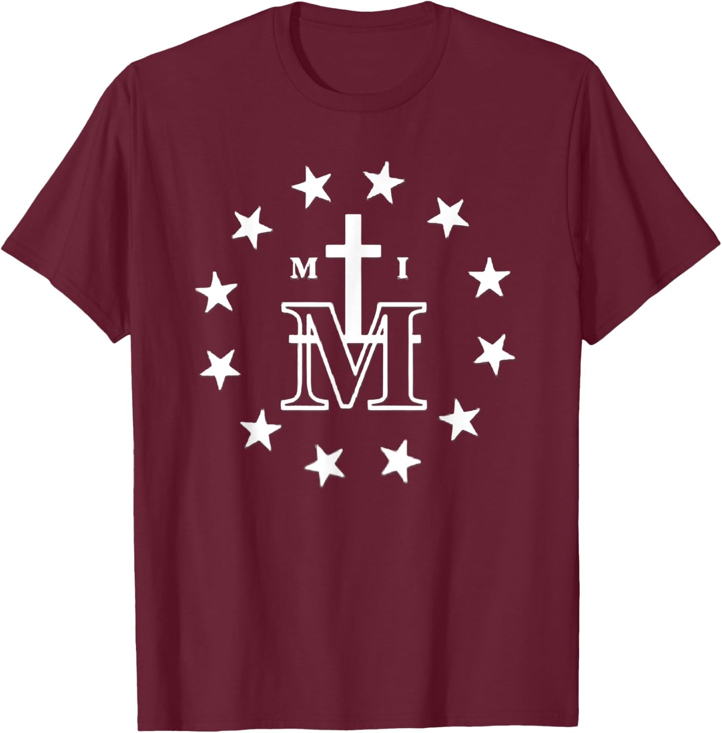 Militia of The Immaculata St. Maximilian Kolbe Catholic T-Shirt - T-Shirt | Maroon