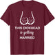 JGA Groom I Penis Head Stag Night T-Shirt - T-Shirt | Maroon