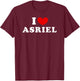 I Love Asriel, I Heart Asriel T-Shirt - T-Shirt | Maroon