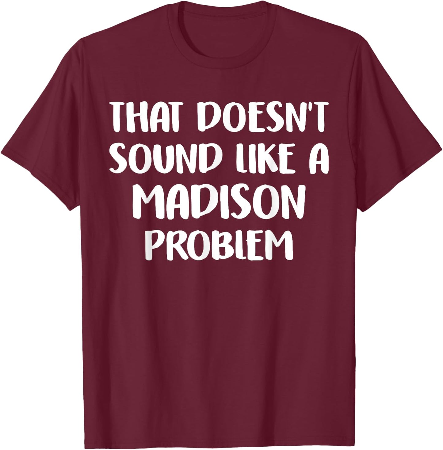 MADISON Personalized Cute Flower Girls MADISON Name T-Shirt - T-Shirt | Maroon