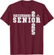 Gymnastics Senior Night Gymnastics Senior 2025 Graduation 2 T-Shirt - T-Shirt | Maroon